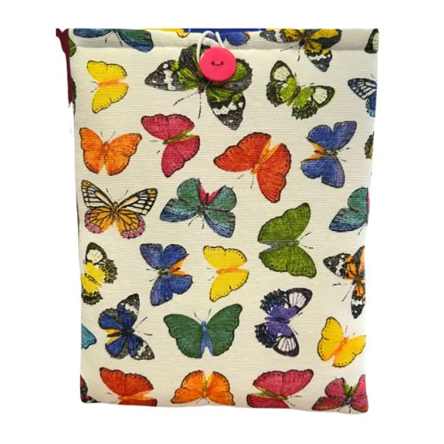 Funda De Tela Para Libros Diseño Mariposas 1