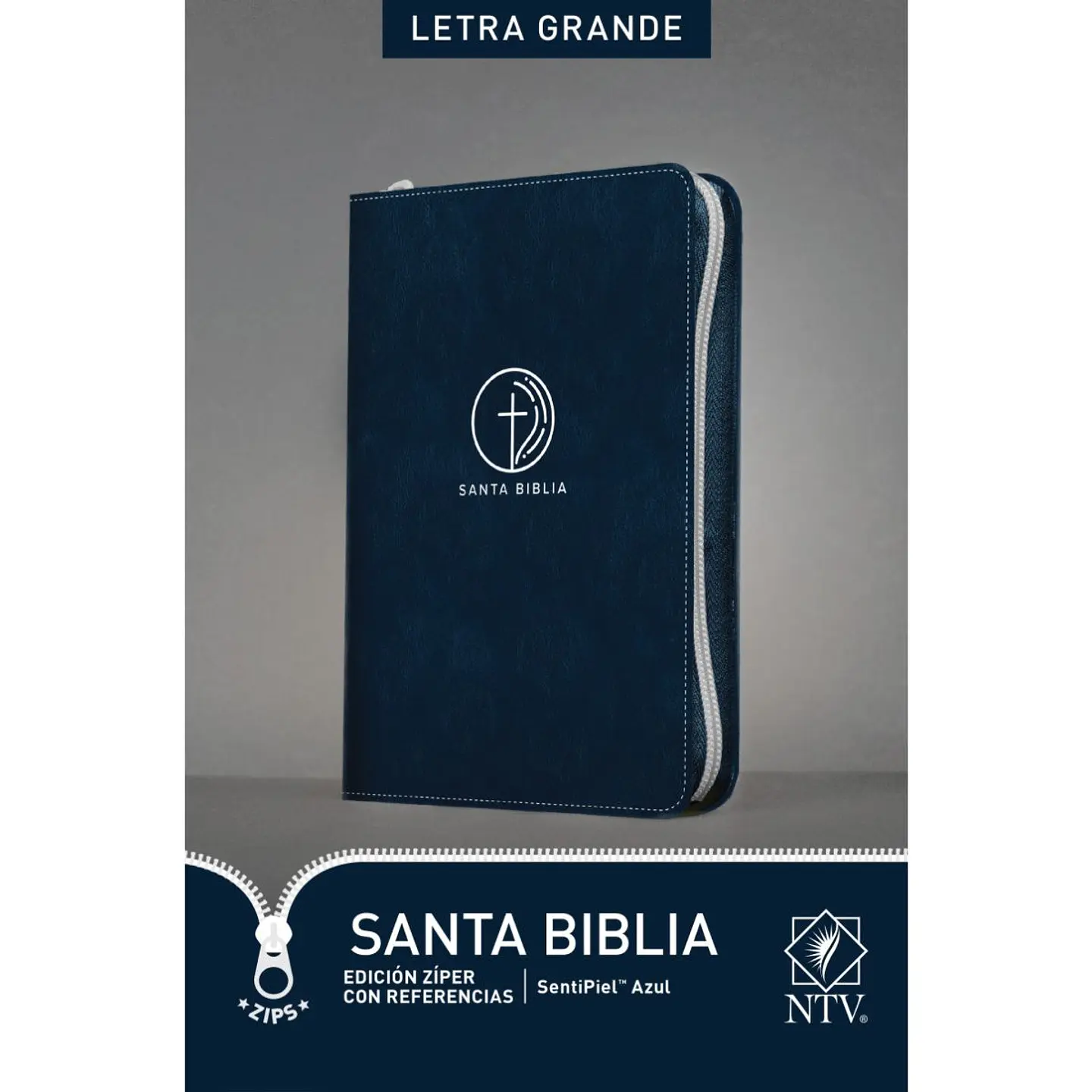 Biblia Ntv Letra Grande Con Cierre Edicion Ziper Con Referencias 1