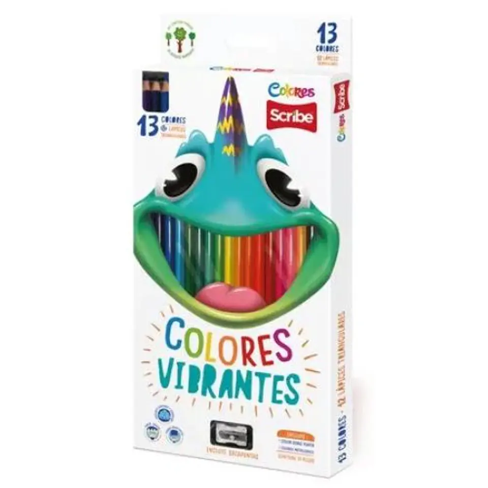 Scribe Colores Vibrantes 13 Lapices 1