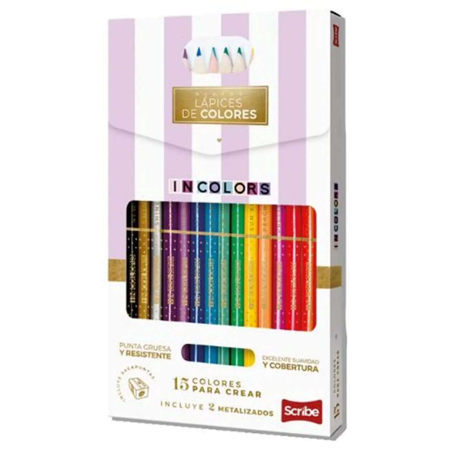 Scribe Colores In Colors 15 Lapices 1