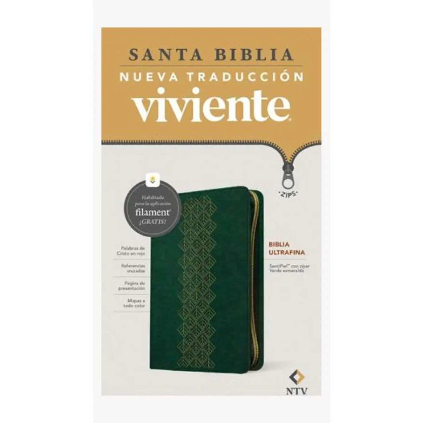 Biblia Ntv Ultrafina Con Cierre (Tapa Imitacion Piel). Filament Bible 1