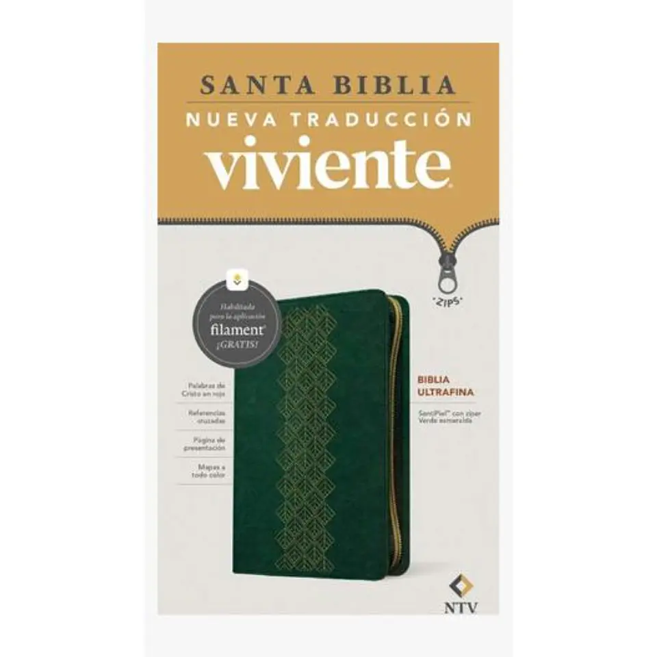 Biblia Ntv Ultrafina Con Cierre (Tapa Imitacion Piel). Filament Bible 1