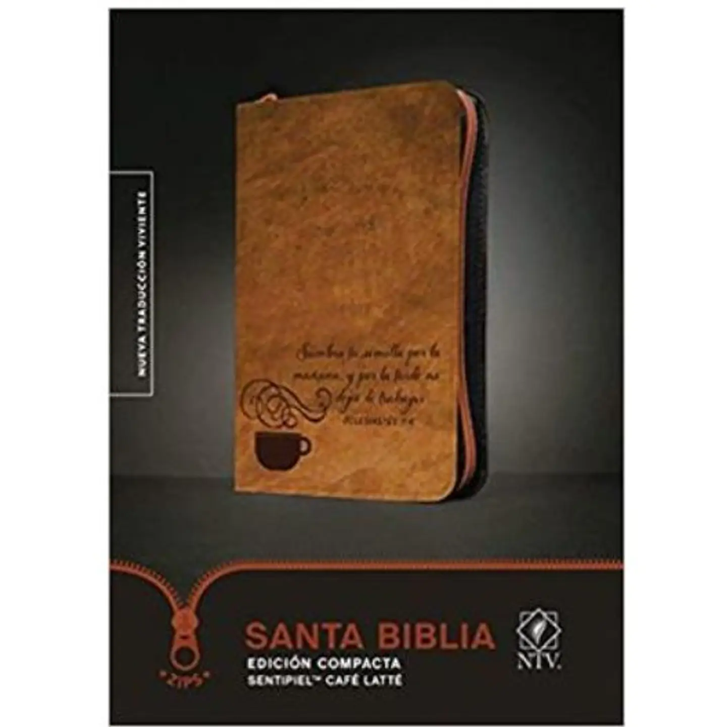 Biblia Ntv Con Cierre Cafe Late (Tapa Imitacion Piel) Edicion Compacta 1