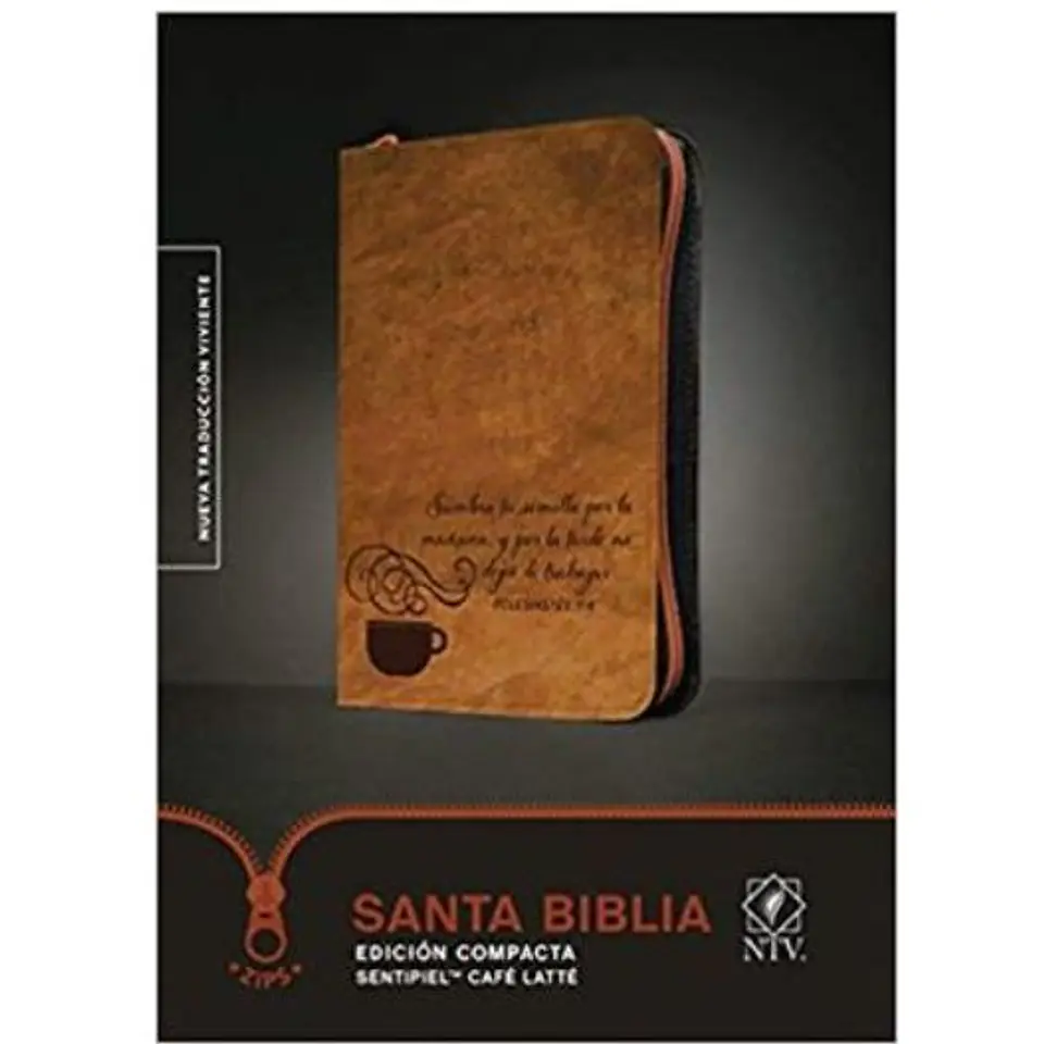 Biblia Ntv Con Cierre Cafe Late (Tapa Imitacion Piel) Edicion Compacta 1