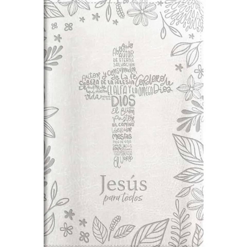 Biblia De Promesas Rvr1960 Tamaño Manual Letra Grande Jesus Para Todos (Blanca) 1