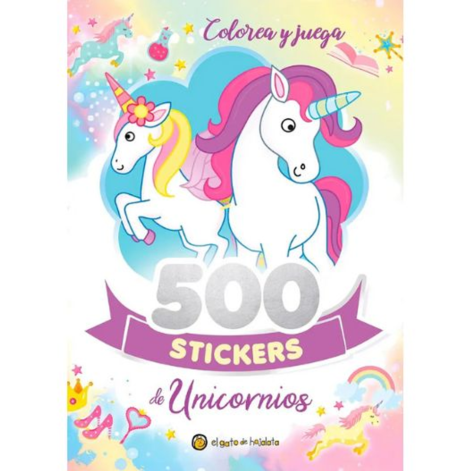 500 Stickers De Unicornios  	 1
