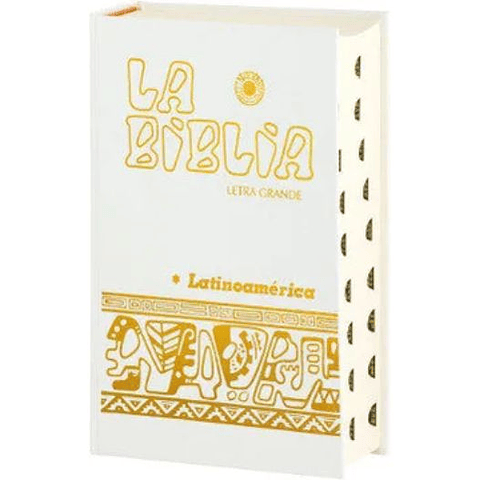 Biblia Latinoamerica Letra Grande Blanca Con Uñero