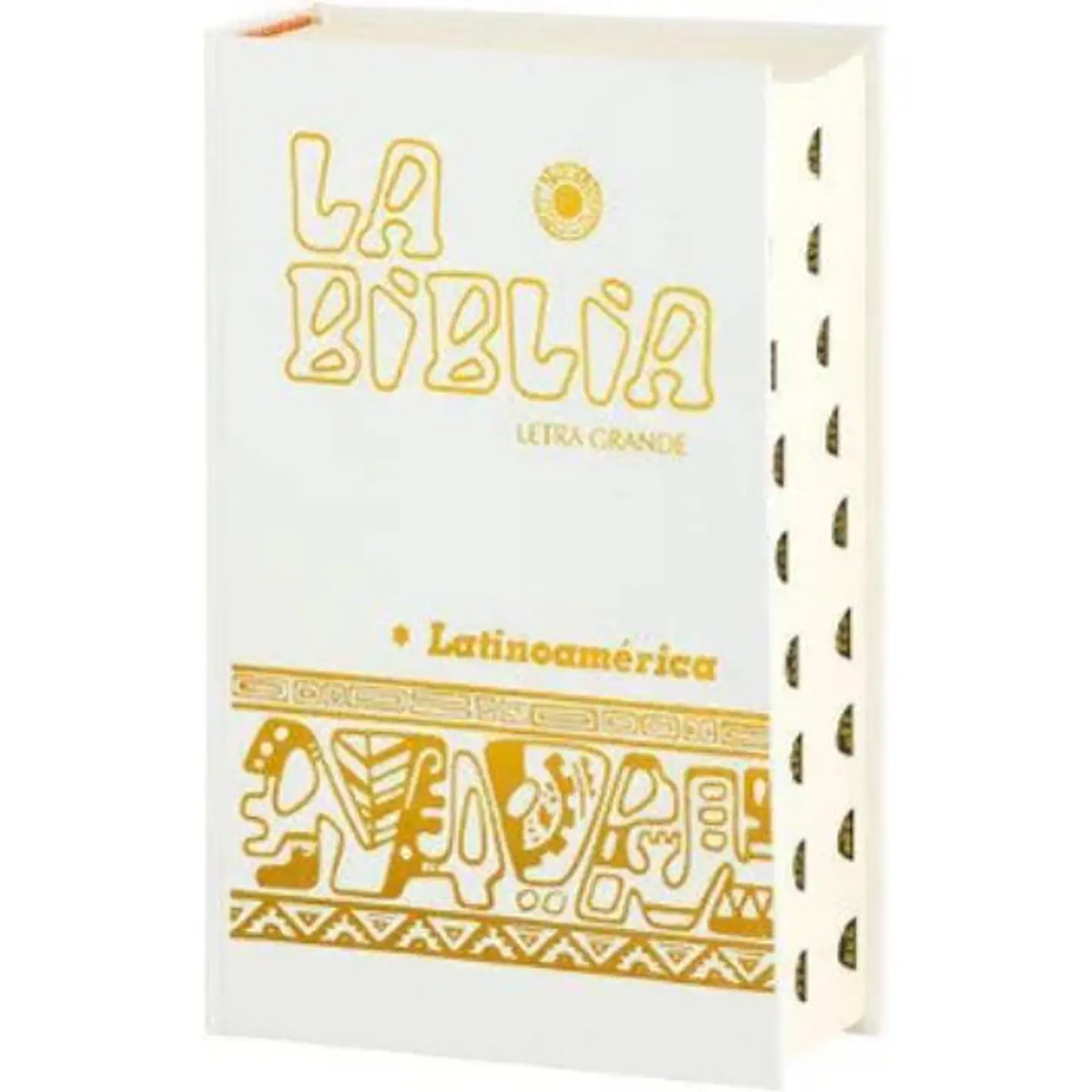 Biblia Latinoamerica Letra Grande Blanca Con Uñero 1
