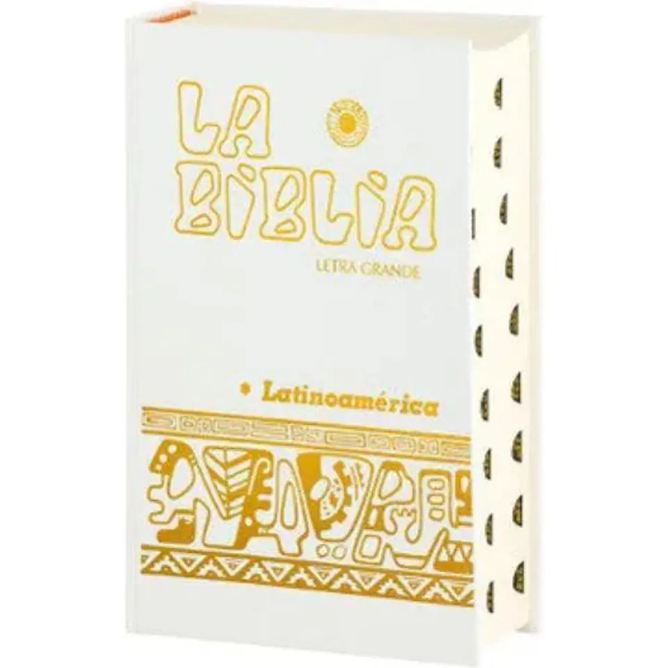 Biblia Latinoamerica Letra Grande Blanca Con Uñero 1