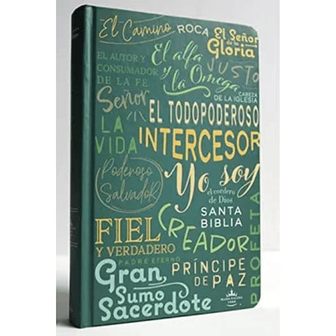 Biblia Reina Valera 1960 Letra Grande Tamaño Manual Verde Con Nombres De Dios