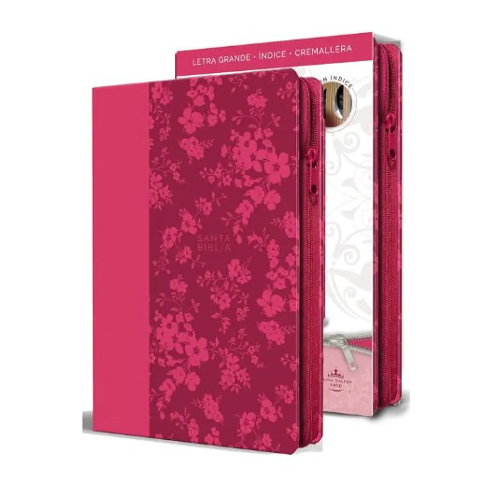Biblia Reina Valera 1960 Letra Grande Fucsia Con Cierre 1