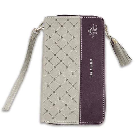 Biblia Rvr1960 Compacta Con Cierre - Edicion Chequera Crema Café