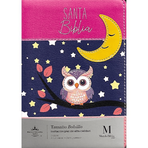 Biblia Rvr1960 Con Cierre Tamaño Bolsillo - Buho