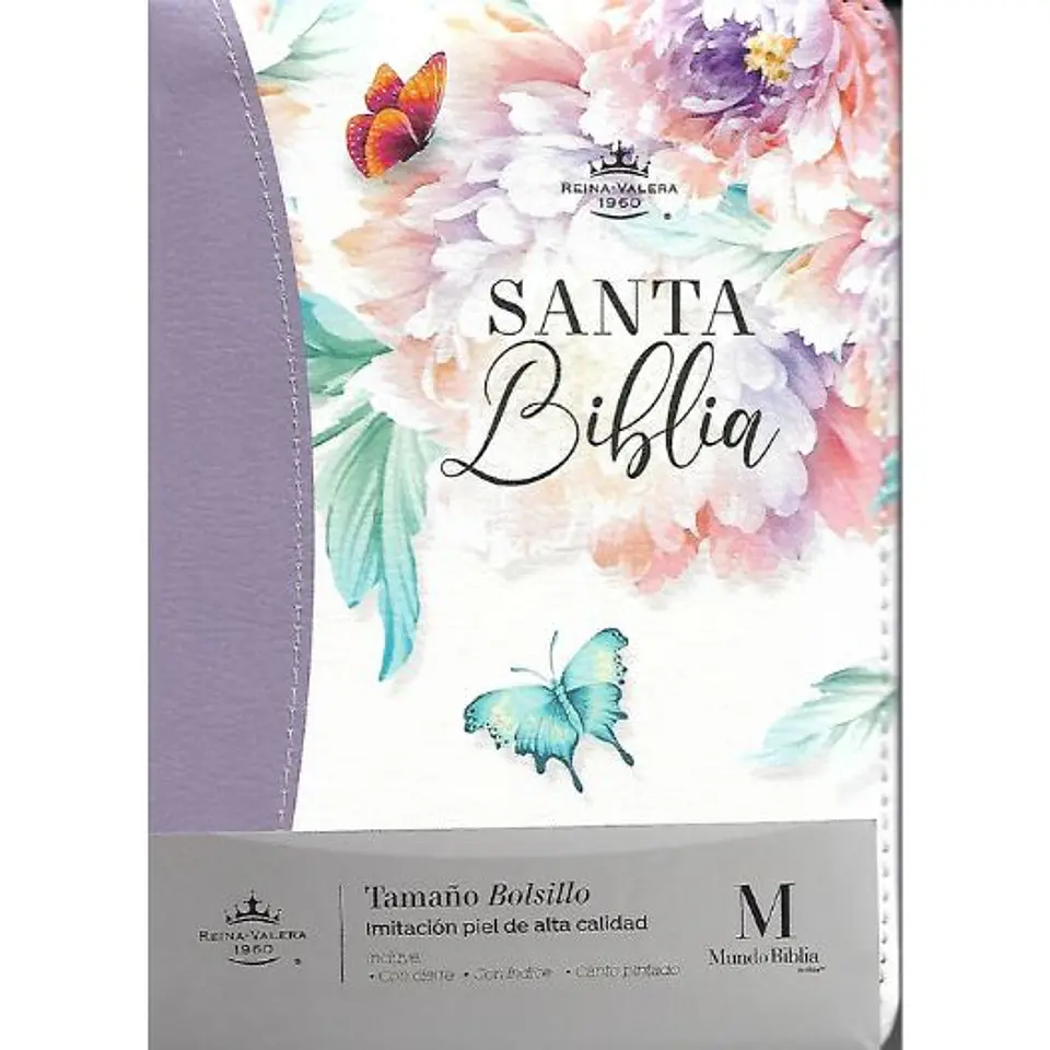 Biblia Rvr1960 Con Cierre E Indice Tamaño Bolsillo - Jardin 1