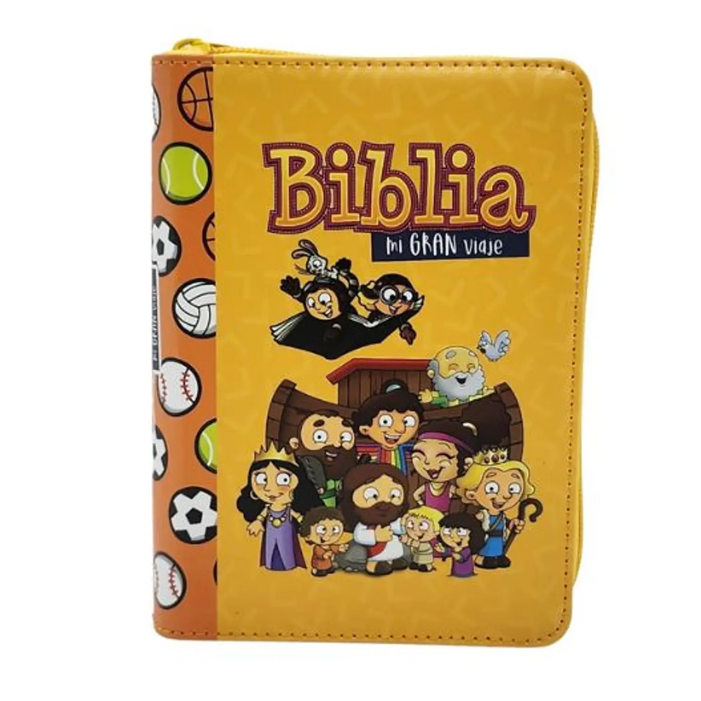 Biblia Reina Valera 1960 Mi Gran Viaje Naranja Con Cierre 1