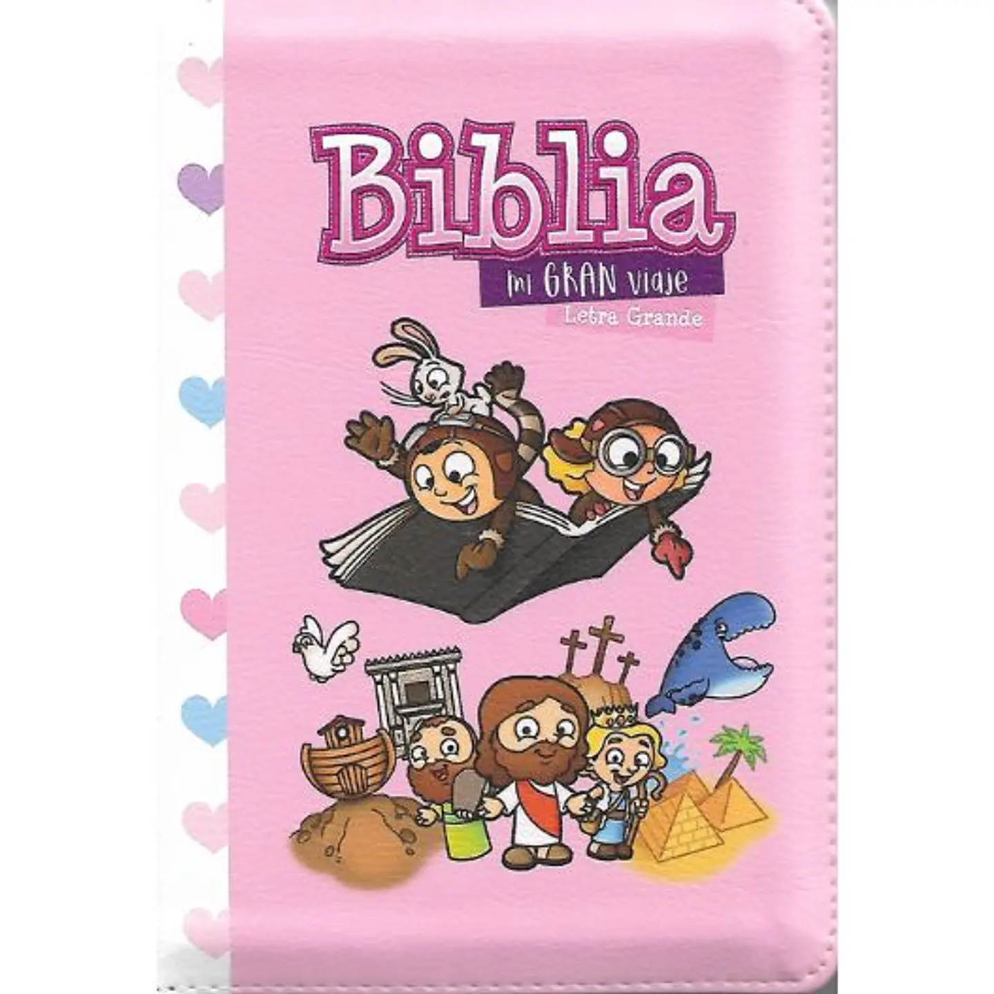 Biblia Reina Valera 1960 Mi Gran Viaje Rosa Letra Grande Con Cierre 1