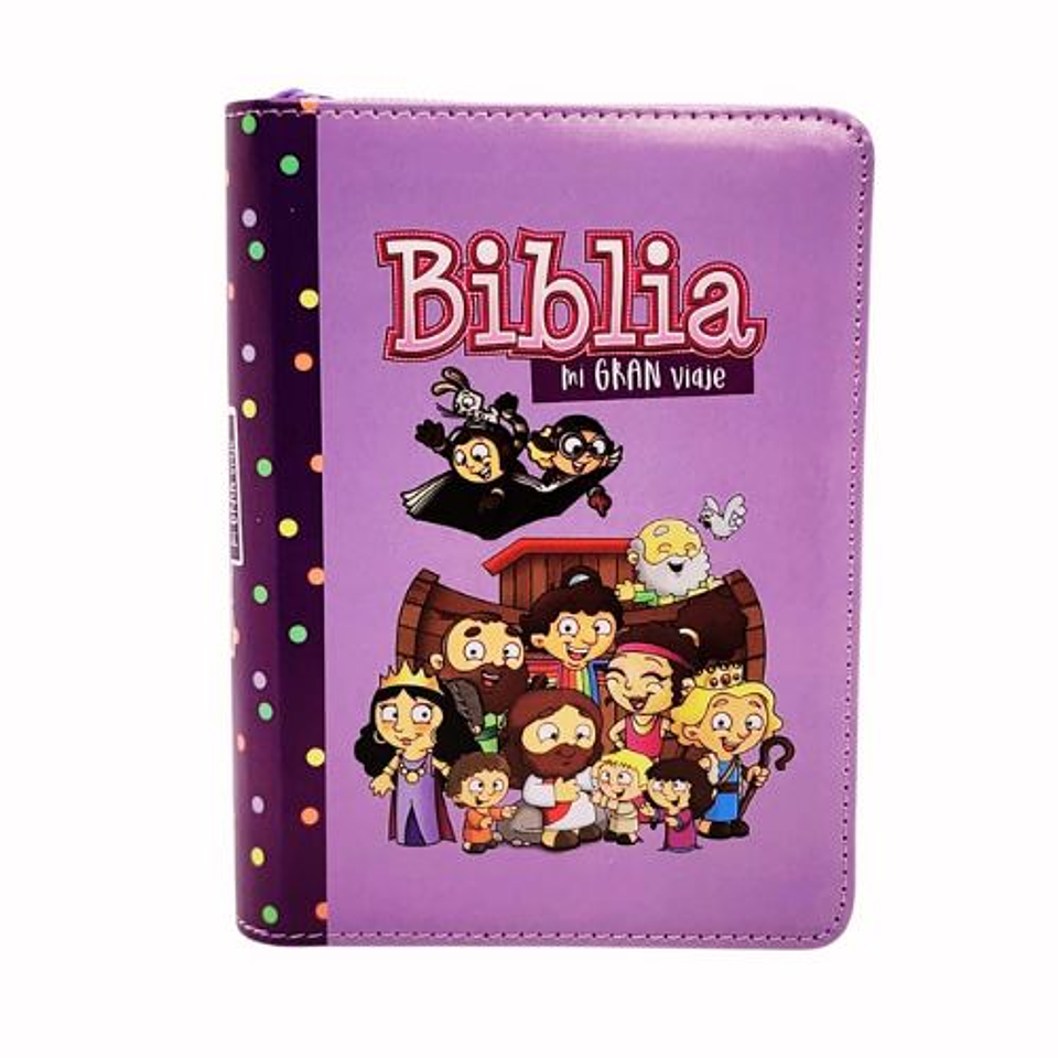 Biblia Reina Valera 1960 Mi Gran Viaje Lila Con Cierre 1