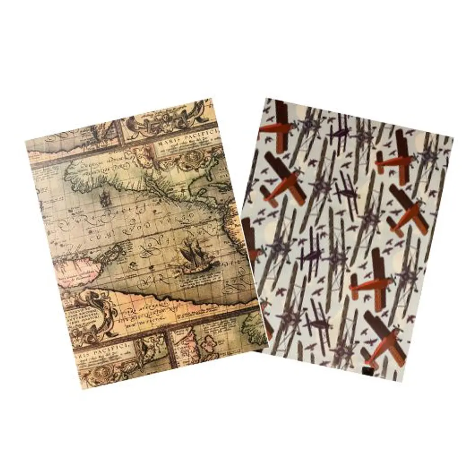 Sobre Regalo 21x31cms Varon (Mapa-aviones) 1