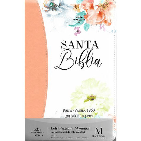Biblia Rvr1960 Tamaño Manual Letra Gigante Coleccion Jardin Coral
