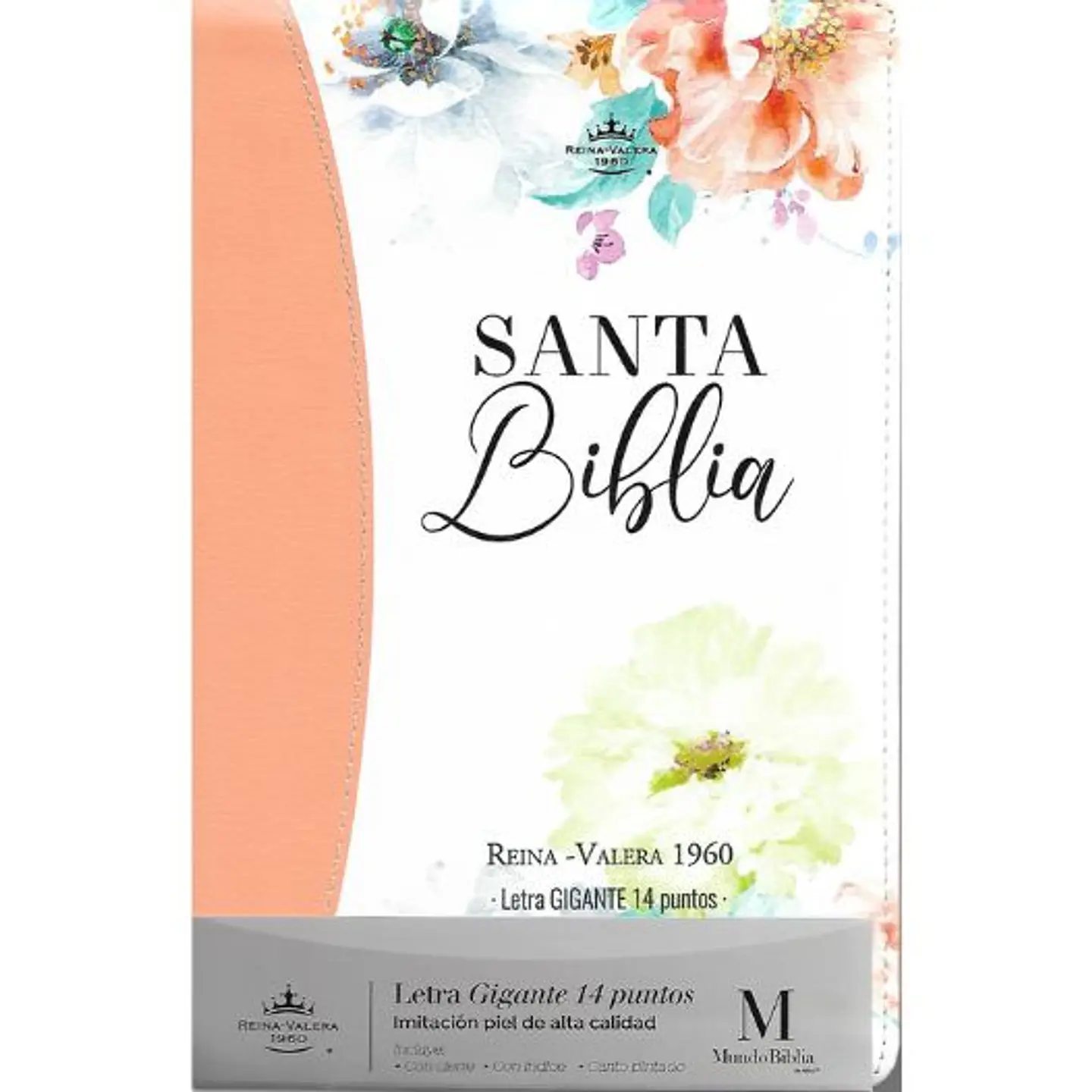 Biblia Rvr1960 Tamaño Manual Letra Gigante Coleccion Jardin Coral 1
