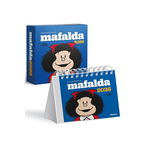 Mafalda 2026 Calendario Caja Azul 
