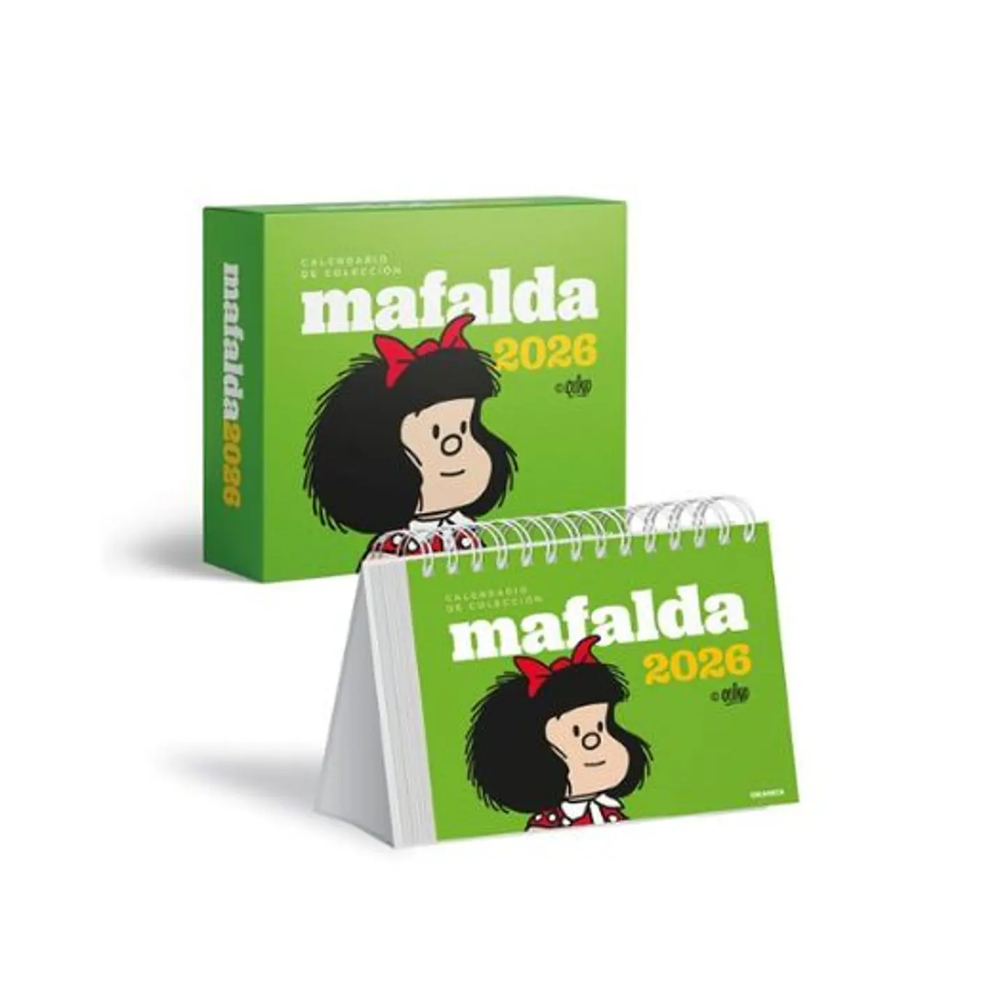 Calendario 2026 Mafalda Caja Verde 1