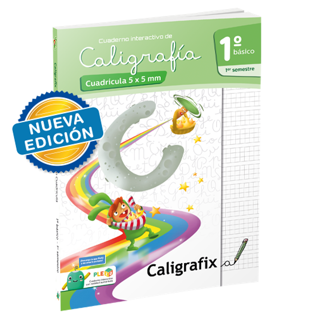 Caligrafia En Cuadricula. Primero Basico, Primer Semestre. Caligrafix C11c 1