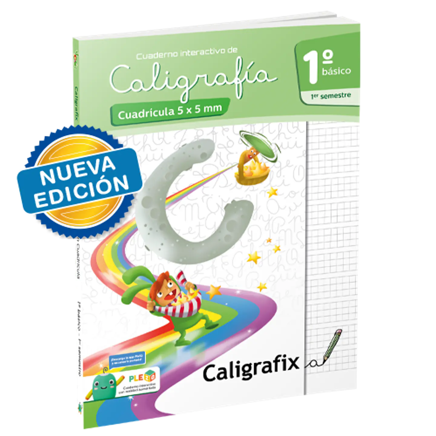 Caligrafia En Cuadricula. Primero Basico, Primer Semestre. Caligrafix C11c 1