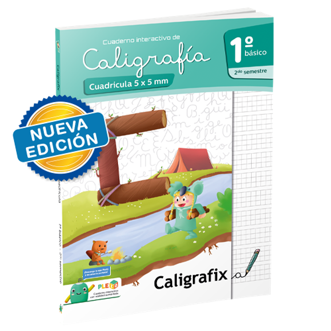 Caligrafia En Cuadricula. Primero Basico, Segundo Semestre. Caligrafix C12c 1