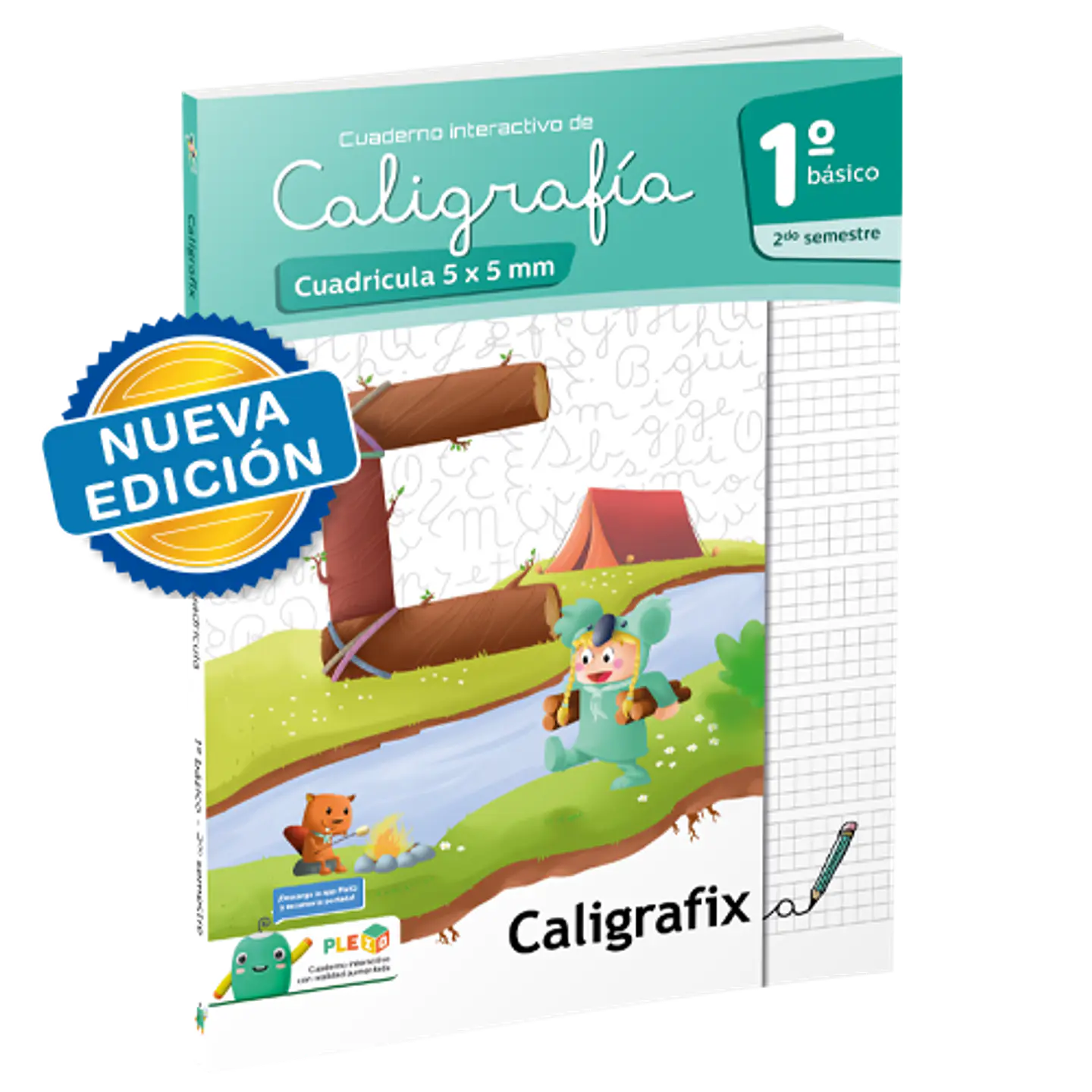 Caligrafia En Cuadricula. Primero Basico, Segundo Semestre. Caligrafix C12c 1