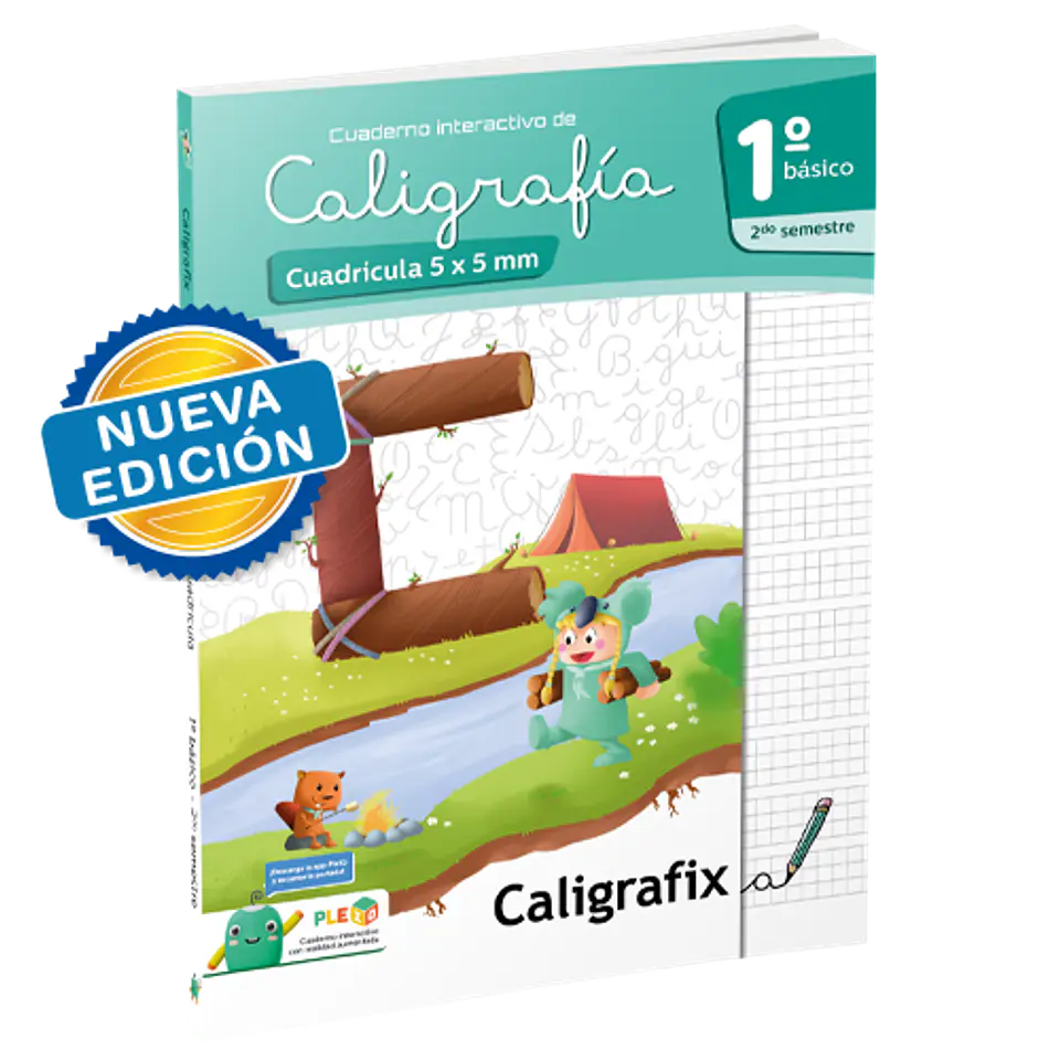 Caligrafia En Cuadricula. Primero Basico, Segundo Semestre. Caligrafix C12c 1