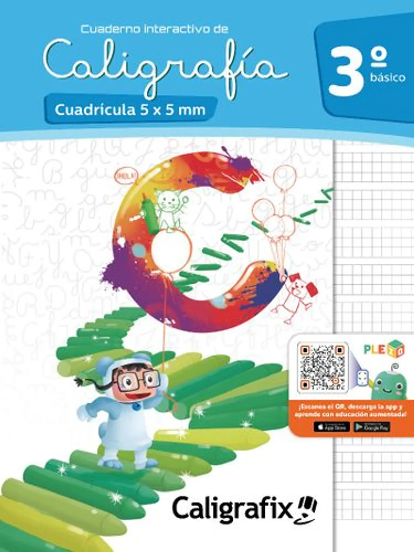 Caligrafia En Cuadricula. Tercero Basico. Caligrafix C30c 1