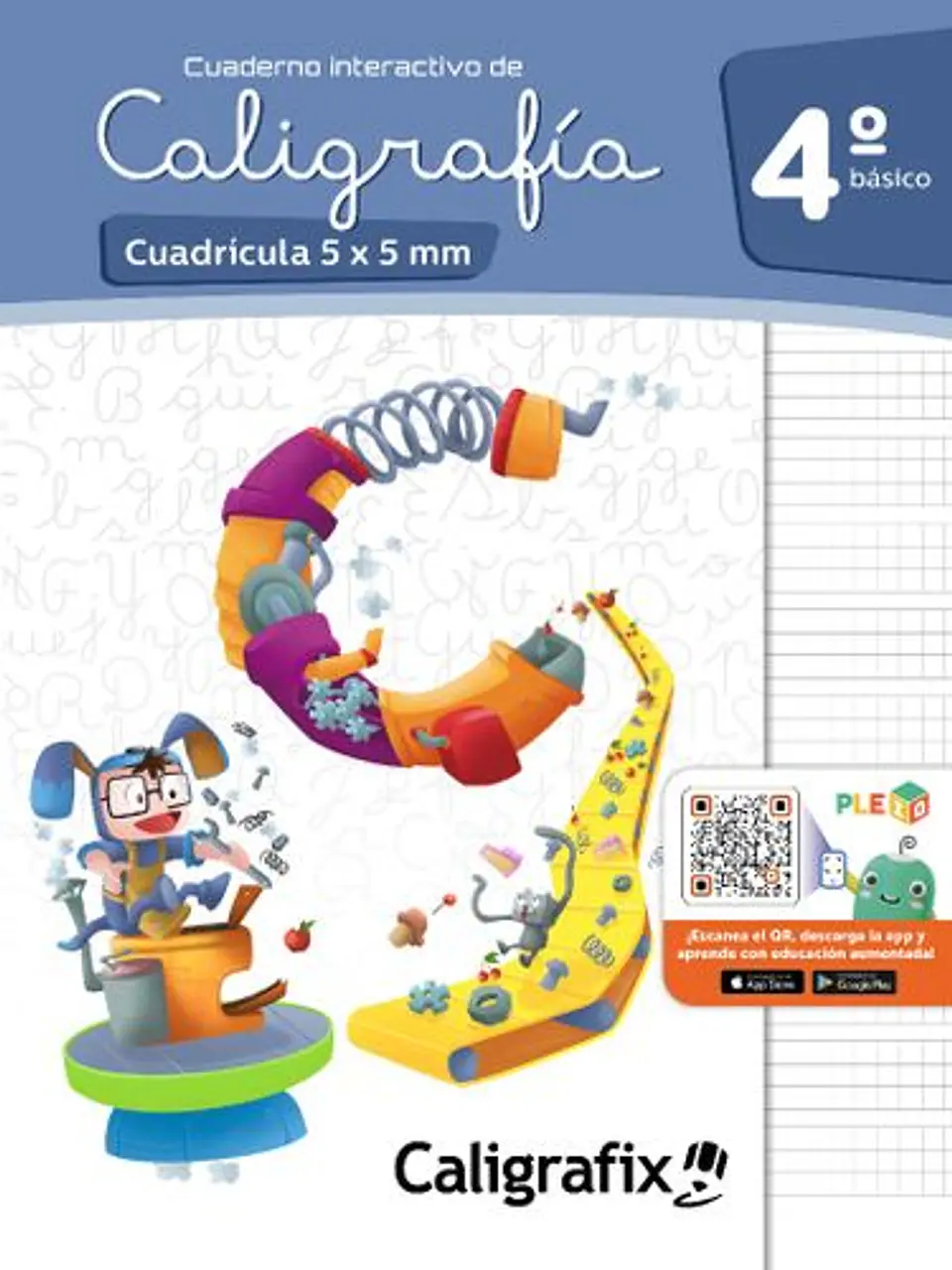 Caligrafia En Cuadricula. Cuarto Basico. Caligrafix C40c 1