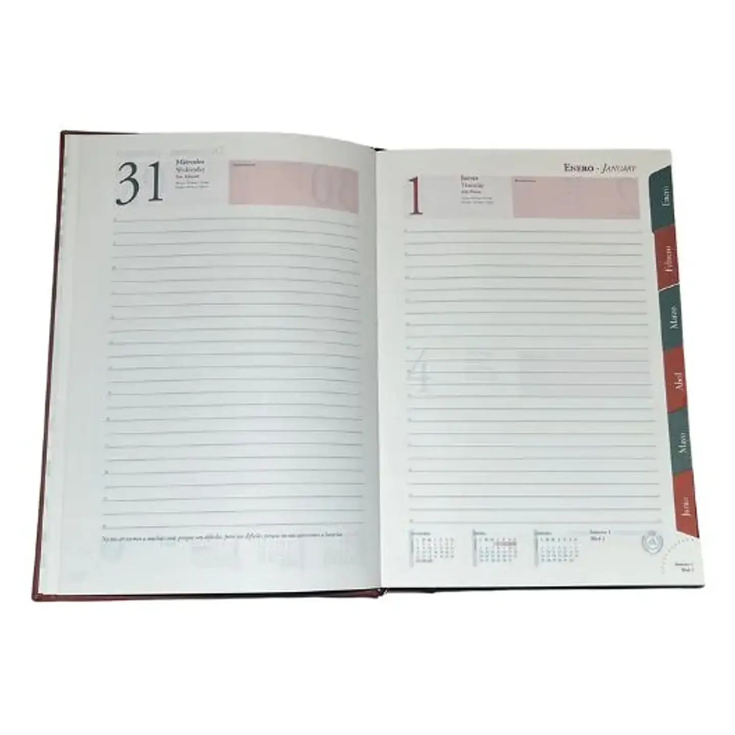 Agenda 2026 Ascott Presidente Clasica Negra  2