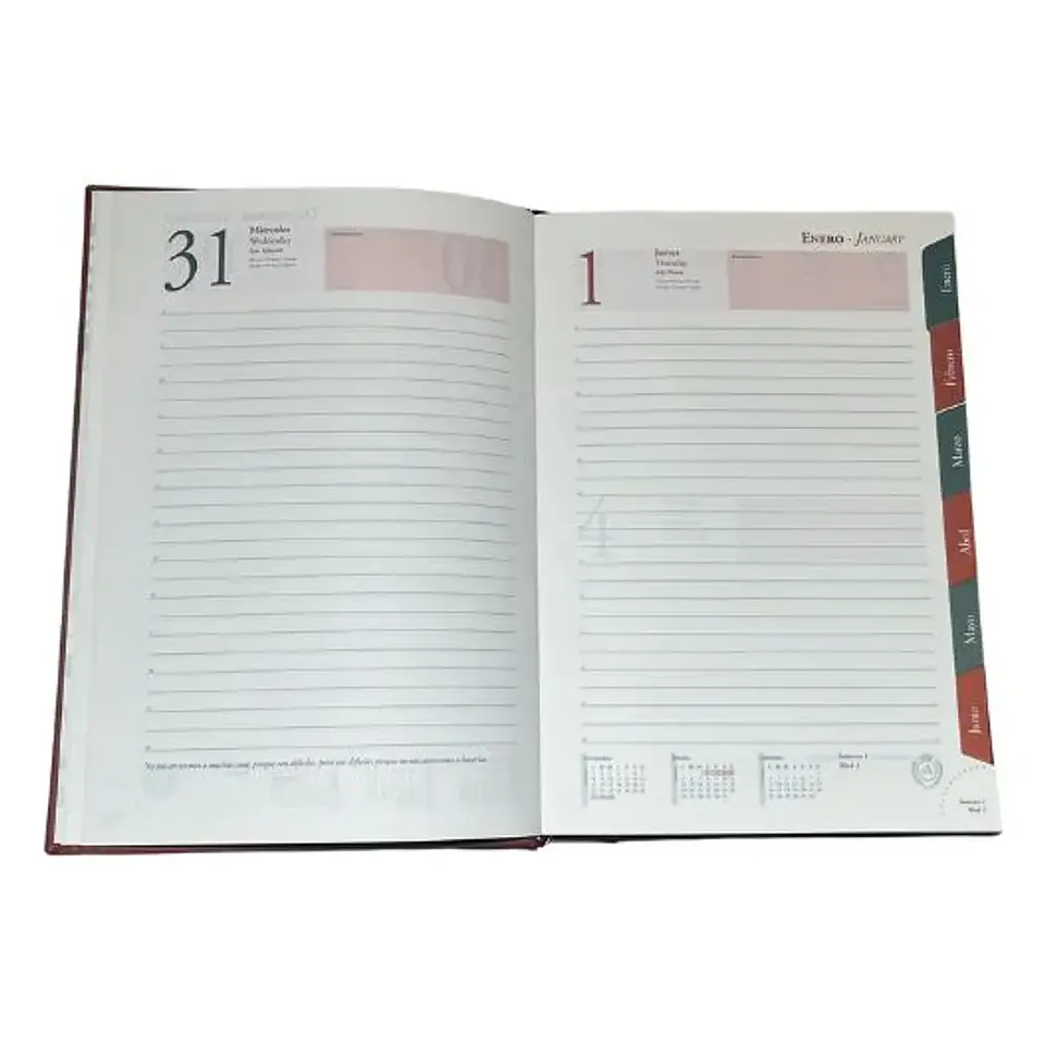 Agenda 2026 Ascott Presidente Clasica Negra  2