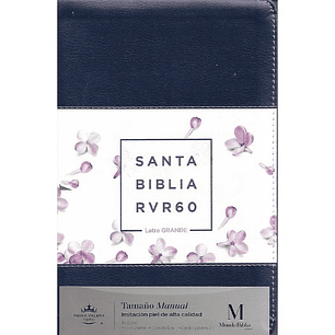 Biblia Rvr 1960 Letra Grande Tamaño Manual Serie Tricolor Lila