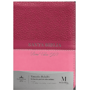 Biblia Reina Valera 1960 Con Cierre Tamaño Bolsillo Bicolor Rosada