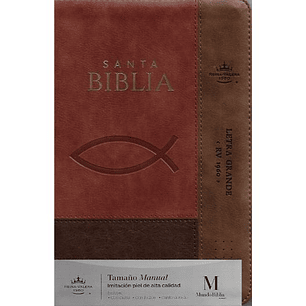 Biblia Reina Valera 1960 Letra Grande Tamaño Manual  Coleccion Inspiracion Cafe Pez