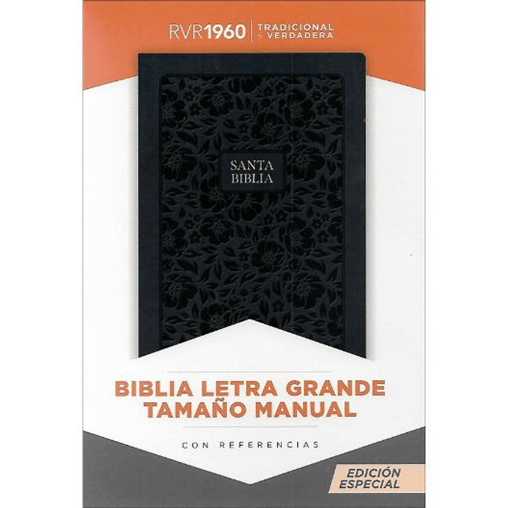 Biblia Reina Valera 1960 Letra Grande Tamaño Manual Azul Marino 1