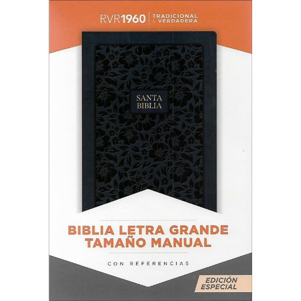 Biblia Reina Valera 1960 Letra Grande Tamaño Manual Azul Marino 1