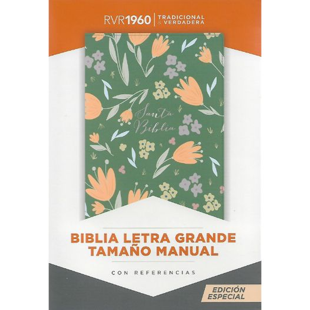 Biblia Reina Valera 1960 Letra Grande Tamaño Manual Con Indice Verde 1