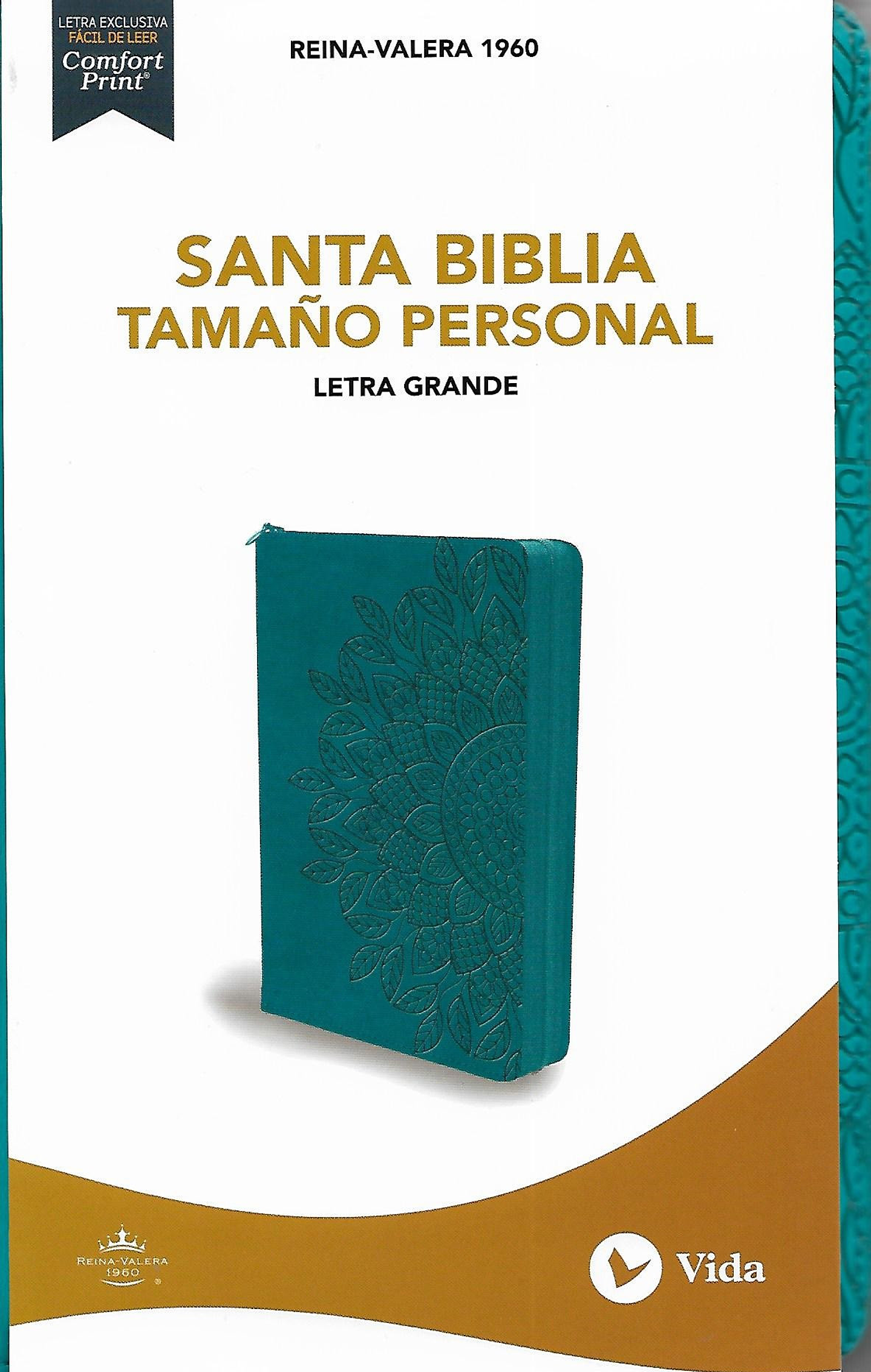 Biblia Reina Valera1960 Tamaño Personal Letra Grande Con Indice Y Cierre 1