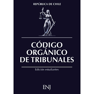 Codigo Organico De Tribunales 2026. Edicion Estudiante