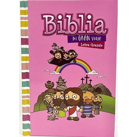 Biblia Reina Valera 1960 Mi Gran Viaje Tapa Dura Rosa