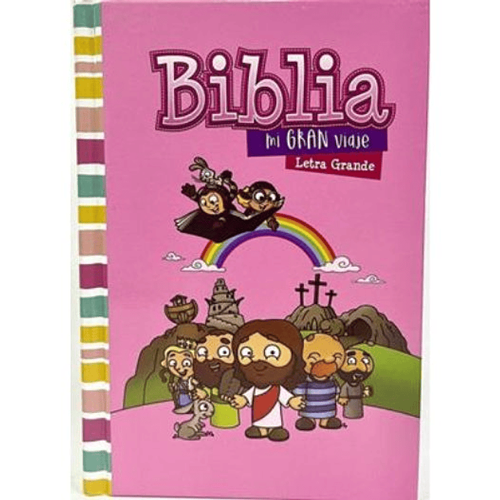 Biblia Reina Valera 1960 Mi Gran Viaje Tapa Dura Rosa 1