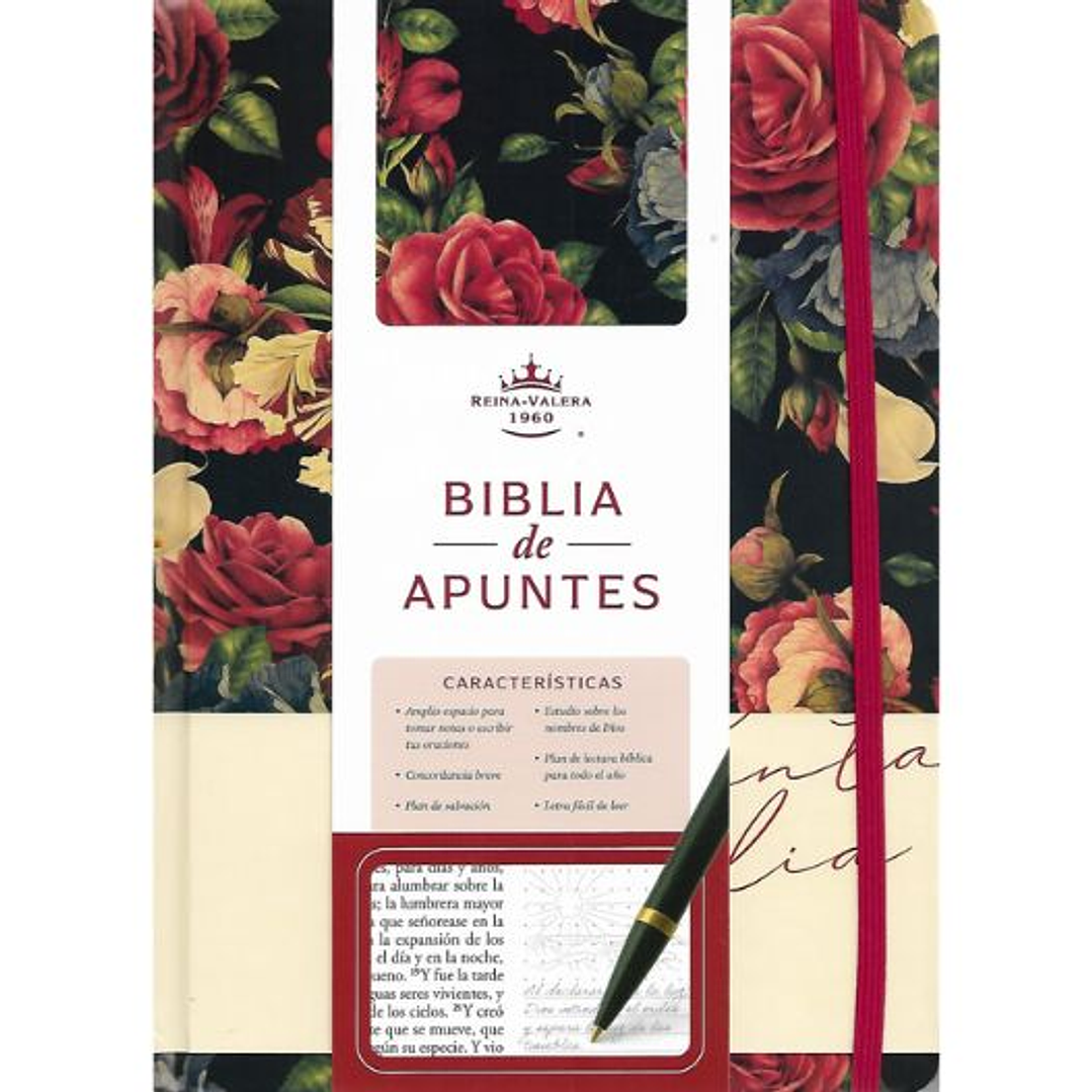 Biblia De Apuntes Rvr1960 Rosas Edición Cantos Pintados 1