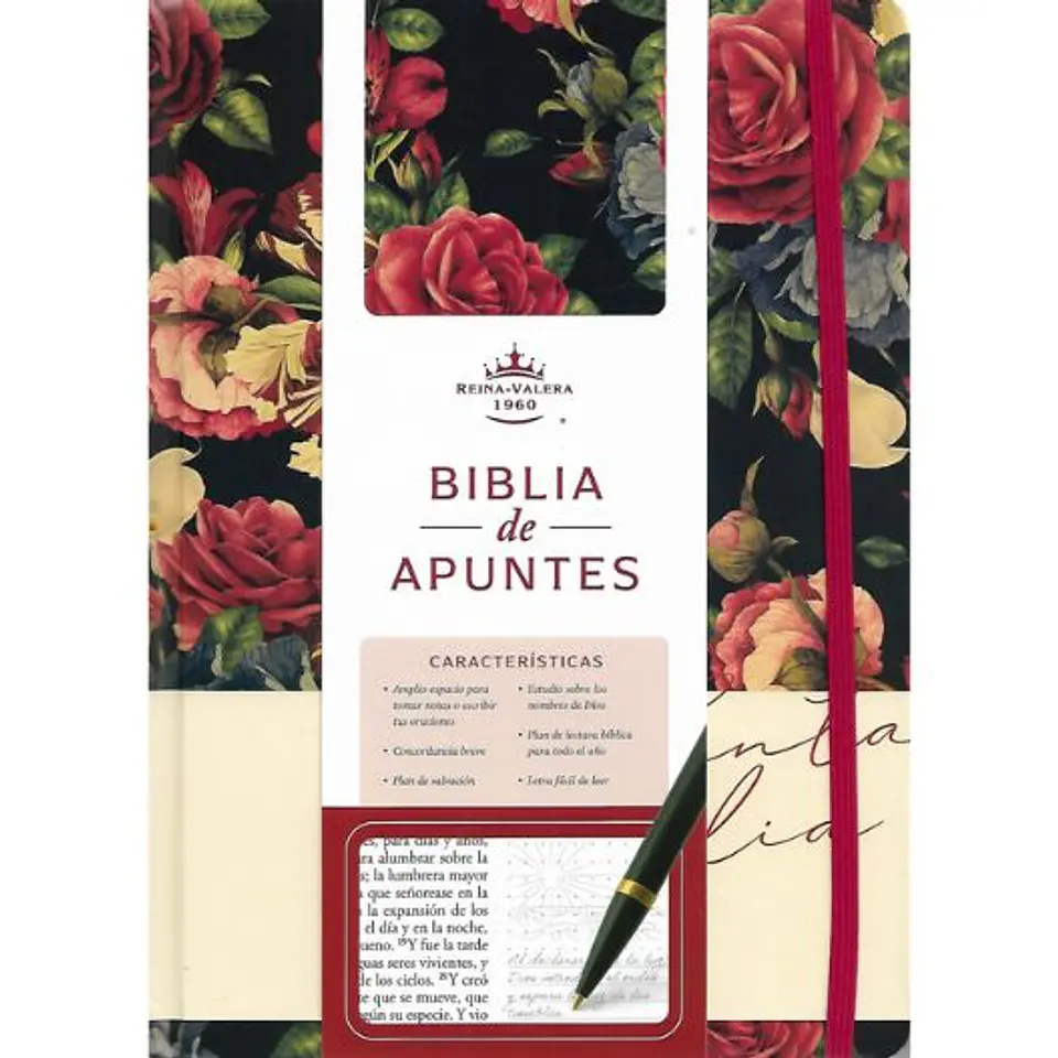 Biblia De Apuntes Rvr1960 Rosas Edición Cantos Pintados 1