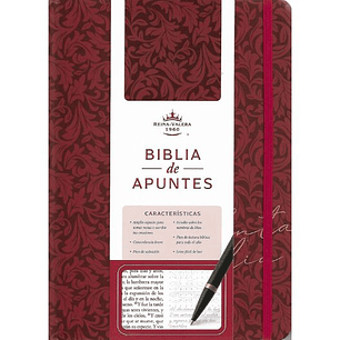 Biblia De Apuntes Rvr1960 Roja Edición Cantos Pintados