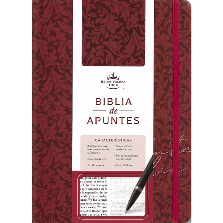 Biblia De Apuntes Rvr1960 Roja Edición Cantos Pintados 1