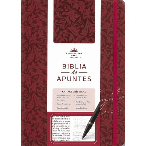 Biblia De Apuntes Rvr1960 Roja Edición Cantos Pintados
